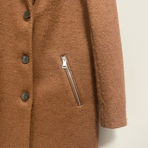 DKNY Looped Bouclé Wool-Blend Coat Size Small - Picture 5 of 13